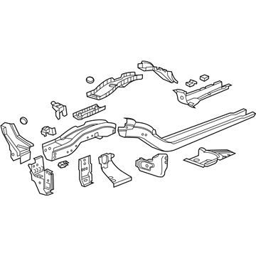 GM 23350702 Rail Assembly, Front Compartment Side