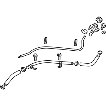 2015 Chevy Suburban Fuel Filler Hose - 22827848