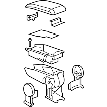 Pontiac 25845926 Armrest Assembly