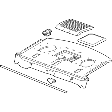 Chevy 22865528 Package Tray Trim