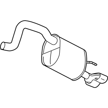 GM 25839153 Exhaust Muffler Assembly (W/ Tail Pipe)