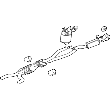 2014 Chevy Camaro Muffler - 19419957