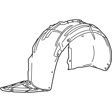 GM 84010409 Liner Assembly, Front Wheelhouse