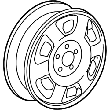 Saturn 90539541 Wheel, Alloy