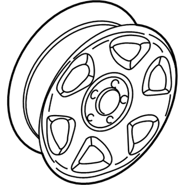 Saturn 9594038 Wheel, Alloy