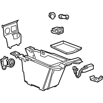 Cadillac 22950686 Compartment Box