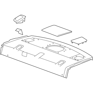 Cadillac 22931675 Package Tray Trim