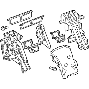 Chevy 20897785 A/C & Heater Assembly