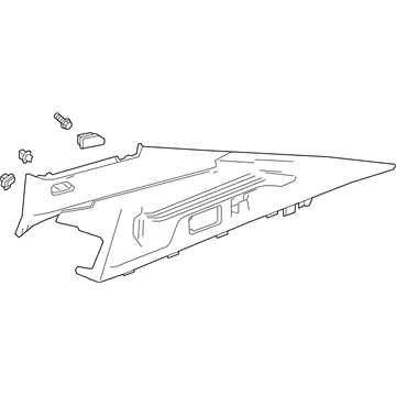 Buick 39121303 Upper Quarter Trim