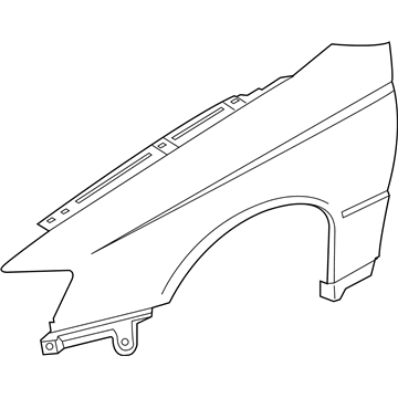 GM 92122726 Fender, Front