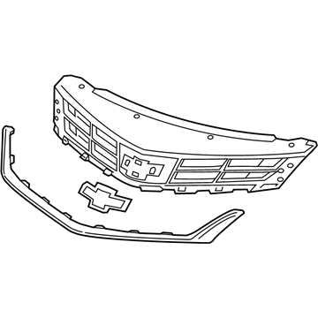 GM 84189624 Grille Assembly, Front Upper