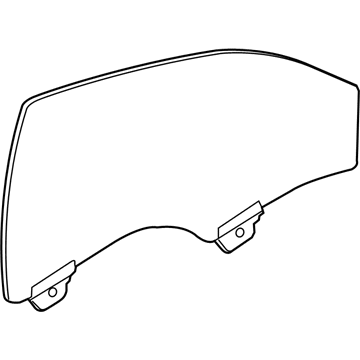 GM 22977467 Window, Front Side Door (Lh)