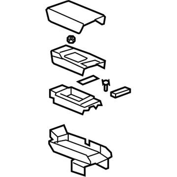 Saturn 22844185 Armrest Assembly