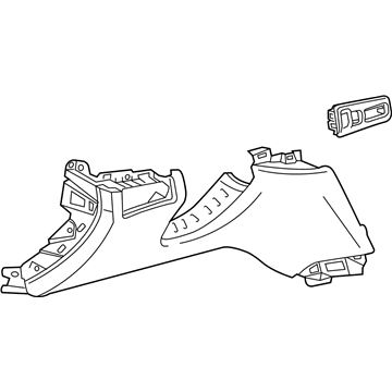 GM 84214343 Bolster Assembly, Instrument Panel Knee *Light Vanilla