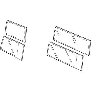 GMC 20906509 Rear Glass