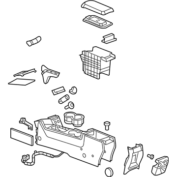 Pontiac 25899357 Console Assembly