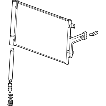 Cadillac 86540123 CONDENSER,A/C(SEE GROUP 09 "A/C REFRIGERATION SYSTEM" FOR DETAILED ILLUSTRATED VIEW)