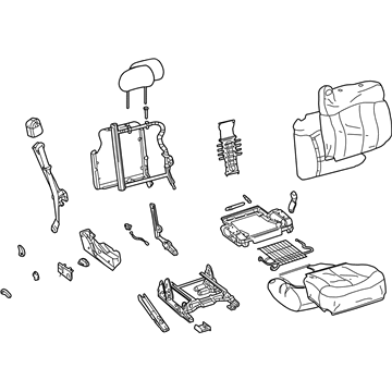 GM 88977628 Seat Asm,Pass (W/ Belt) *Pewter