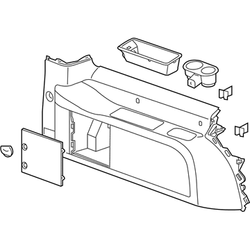 GMC 15885761 Lower Quarter Trim