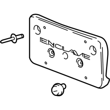 Buick 84430482 License Bracket