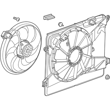 2019 Chevy Trax Radiator fan - 95392642