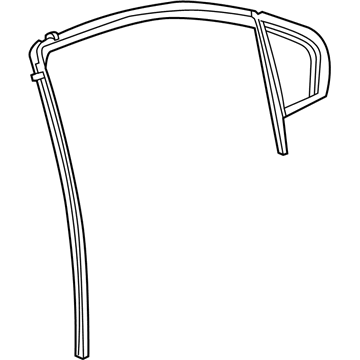 GM 42550305 Weatherstrip Assembly, Rear Side Door Window