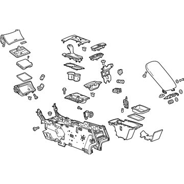 GM 23269997 Console Assembly, F/Flr *Black