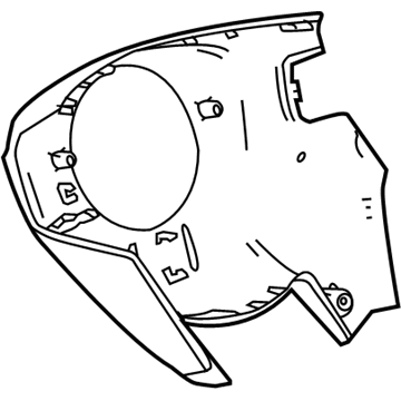 GM 22983478 Shroud Assembly, Steering Wheel *Brownstone