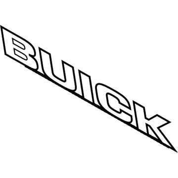 Buick 15221172 Nameplate