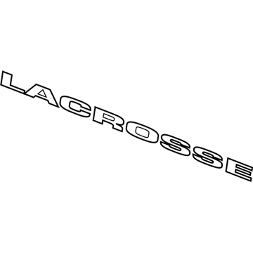 GM 15221171 Plate Assembly, Rear Compartment Lid Name