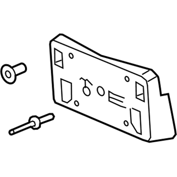 Chevy 84282822 License Bracket