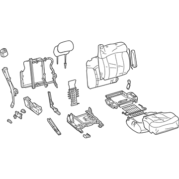 GM 19126849 Seat Asm,Pass (W/ Belt) *Neutral