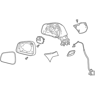 GM 95243815 Mirror Assembly, Outside Rear View *Service Primer