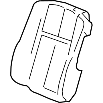 GM 88895438 COVER, Front Seat Back and Back of Back