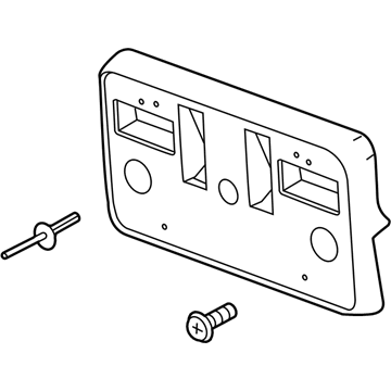 GM 84428906 Bracket Assembly, Front Lic Plt