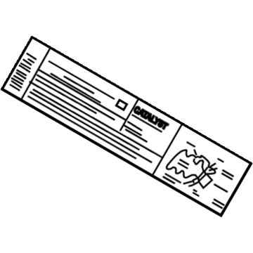 Chevy 19354745 Emission Label