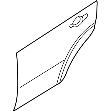 GM 96897347 Panel,Rear Side Door Outer