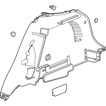 Buick 42746737 Lower Quarter Trim