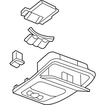 GM 22908932 Console Assembly, Roof *Titanium