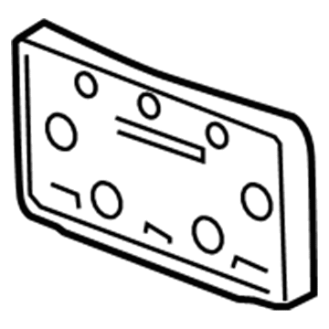 Cadillac 25819989 License Bracket