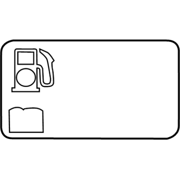 Chevy 84089671 Fuel Label