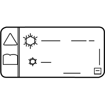 Chevy 84378265 LABEL,A/C REFRIGERANT CHARGING