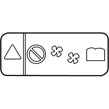 Chevy 94568902 Fan Label