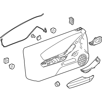 GM 23147700 Trim Assembly, Front Side Door *Carbon Flasht