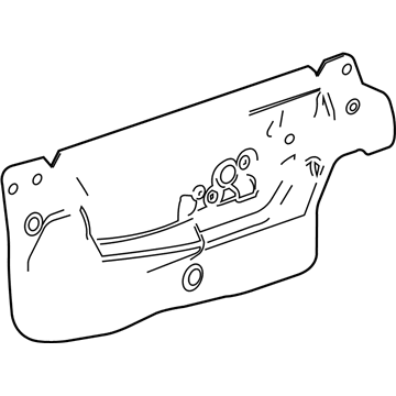 GM 92246753 Deflector,Front Side Door Water