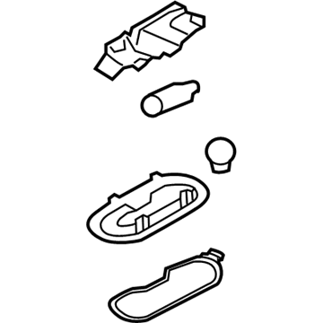 GM 20980237 Lamp Assembly, Dome & Reading *Shale