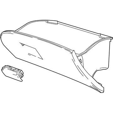 GM 39097711 Door Assembly, I/P Compt *Shale