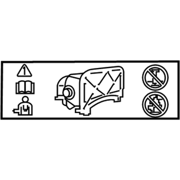 GM 23444176 Label, Cng High Pressure Tank Warning