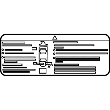 Chevy 22741757 Battery Label