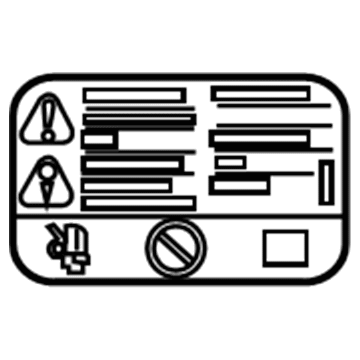 Chevy 20883260 Battery Label